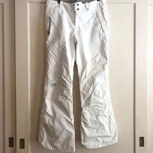 North Face White Snow Pants